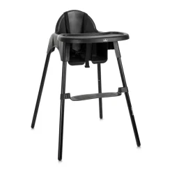 Chaise haute plateau amovible pesto noir