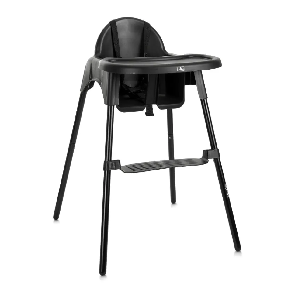 Chaise haute plateau amovible pesto noir