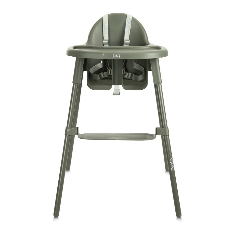 Chaise haute plateau amovible pesto vert
