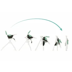 Chaise haute pliante tom jade