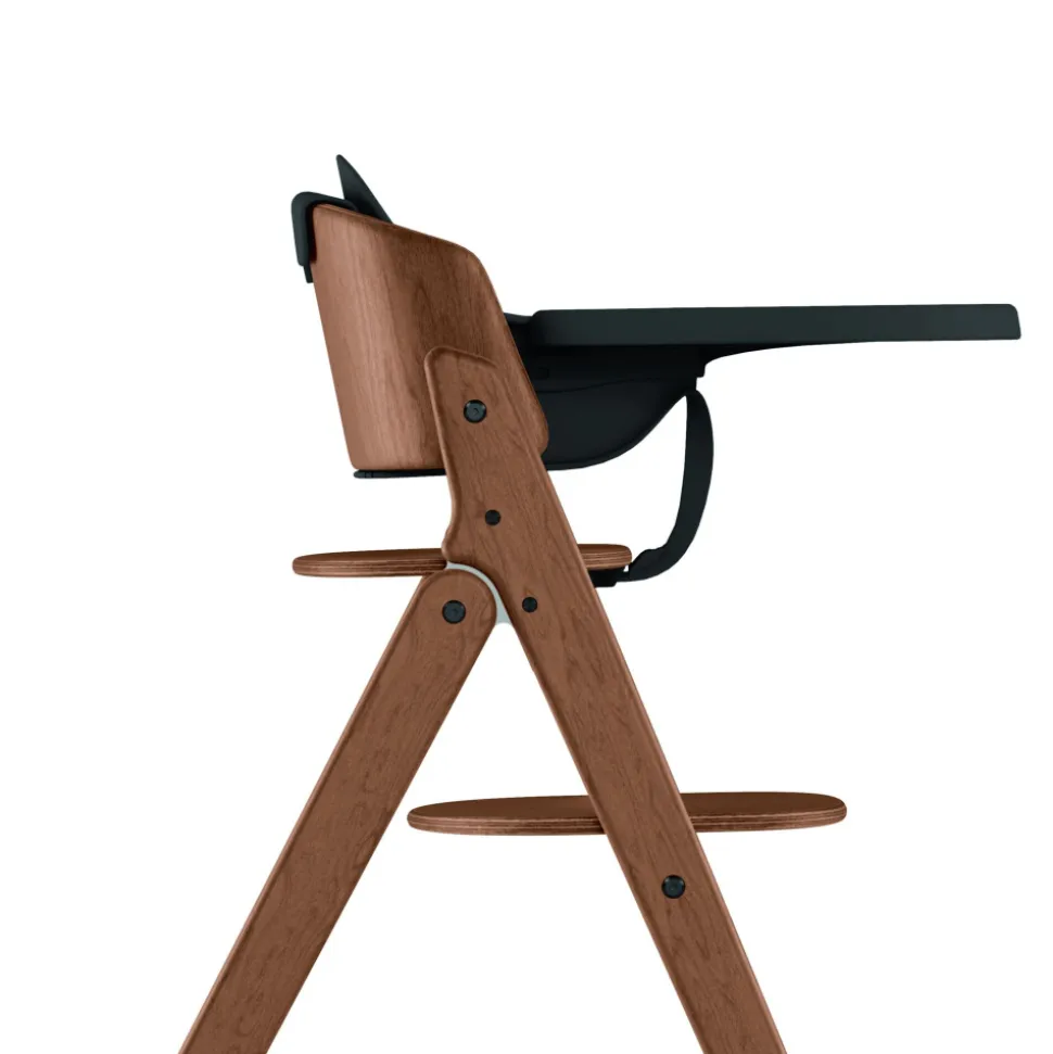 Chaise haute pliante évolutive click & fold 3-en-1 all natural dark