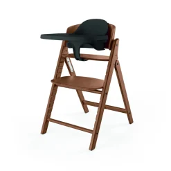 Chaise haute pliante évolutive click & fold 4-en-1 all natural dark