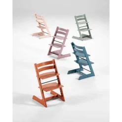 Chaise haute tripp trapp heather mauve
