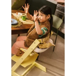 Chaise haute tripp trapp lemon yellow