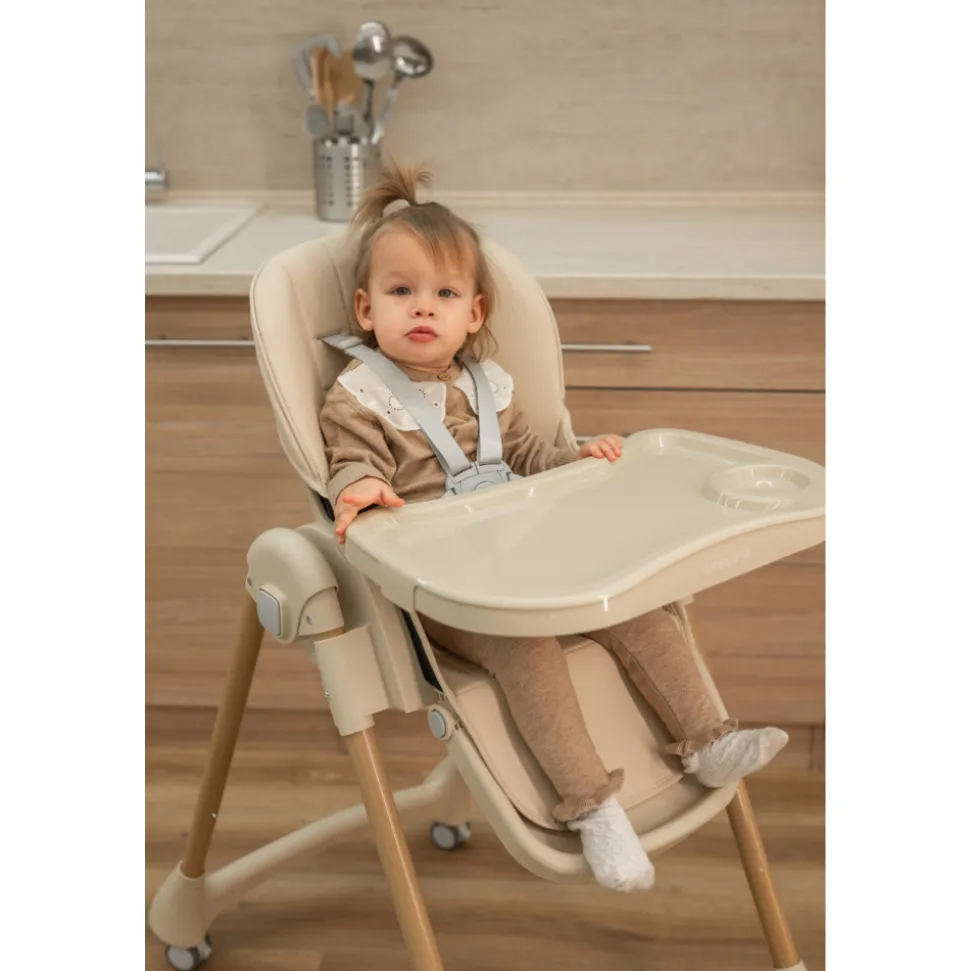 Chaise haute tummy gris