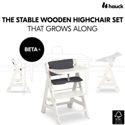 Chaise haute évolutive beta+ white