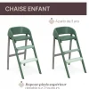 Chaise haute évolutive crescendo up imperial green re_lux