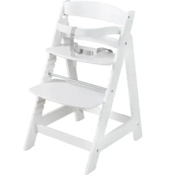 Chaise haute évolutive 2en1 born up blanc vert givré