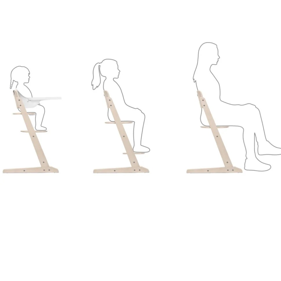 Chaise haute évolutive 3-en-1 iris all natural