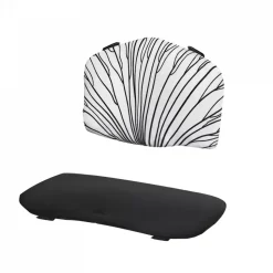 Chaise haute évolutive enock avec coussins noir