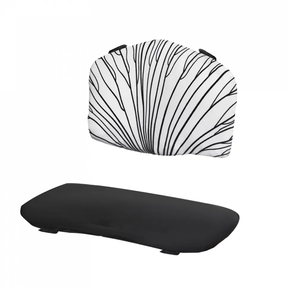 Chaise haute évolutive enock avec coussins noir