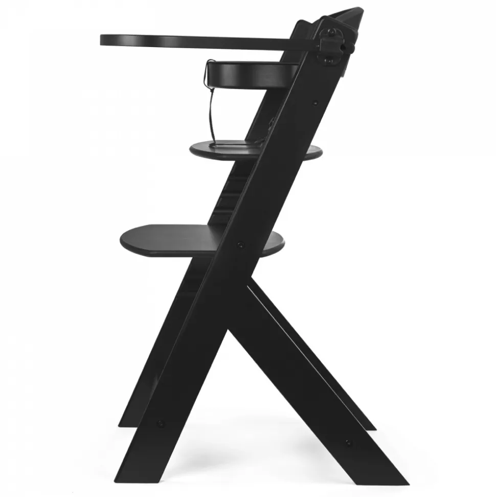 Chaise haute évolutive enock avec coussins noir