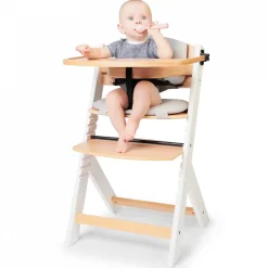 Chaise haute évolutive enock avec coussins noir