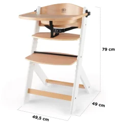 Chaise haute évolutive enock blanc