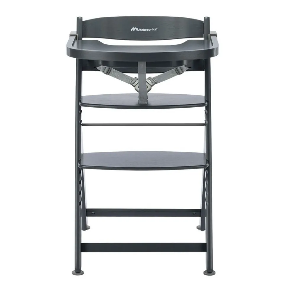 Chaise haute évolutive 2-en-1 timba 2 warm gray + transat tinted graphite