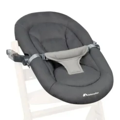 Chaise haute évolutive 2-en-1 timba 2 grise avec coussin grey + transat tinted graphite