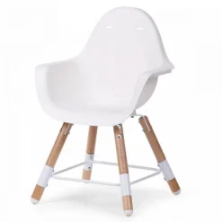 Chaise haute évolutive evolu 2 blanc + pieds longs