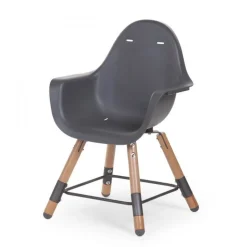 Chaise haute évolutive evolu 2 gris anthracite