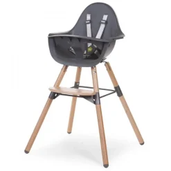 Chaise haute évolutive evolu 2 gris anthracite