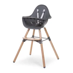 Chaise haute évolutive evolu 2 gris anthracite
