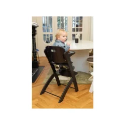 Chaise haute évolutive evosit noire + tablette