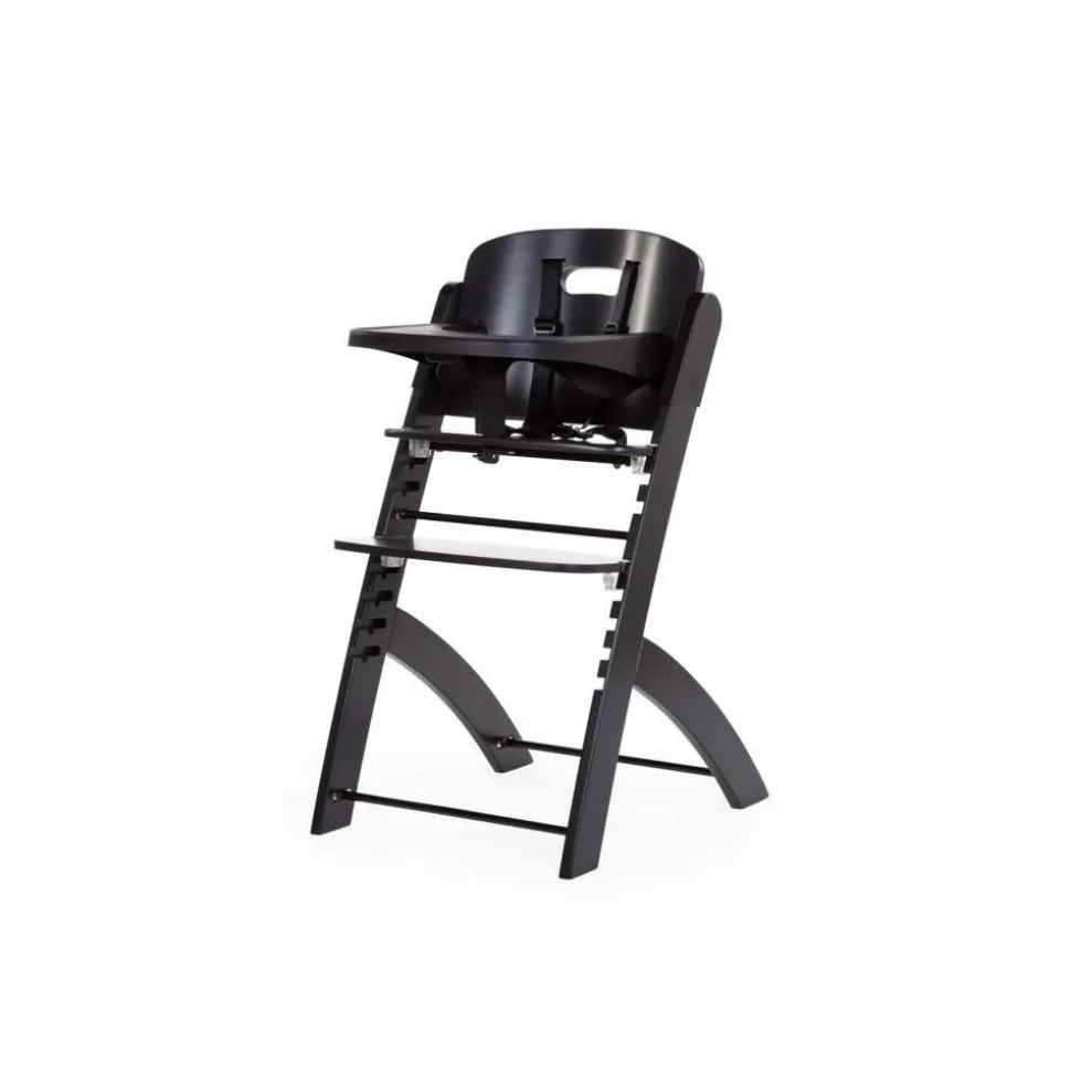 Chaise haute évolutive evosit noire + tablette
