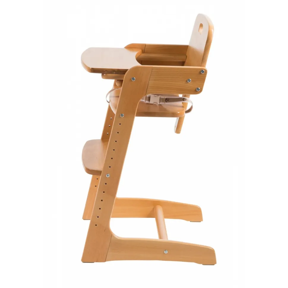 Chaise haute évolutive kid up bois massif naturel
