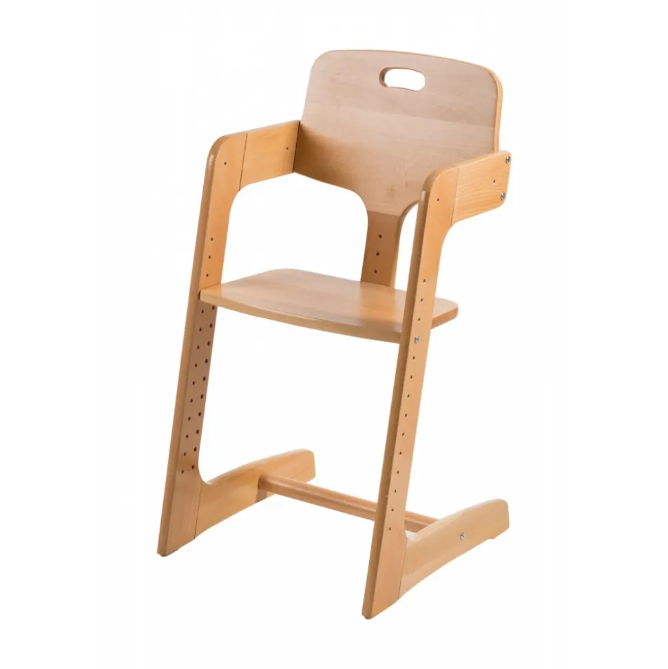 Chaise haute évolutive kid up bois massif naturel