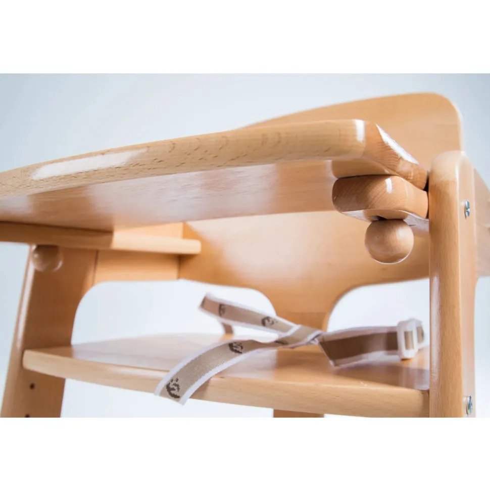 Chaise haute évolutive kid up bois massif naturel