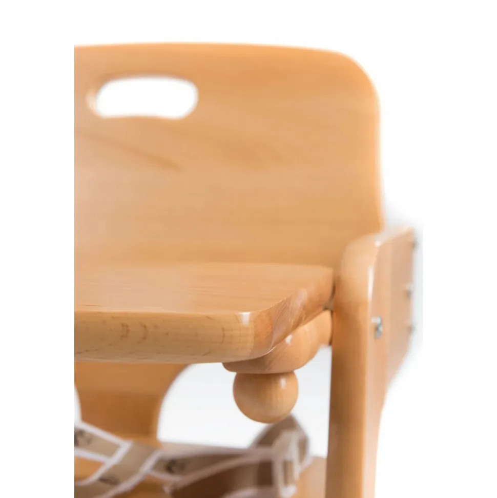 Chaise haute évolutive kid up bois massif naturel