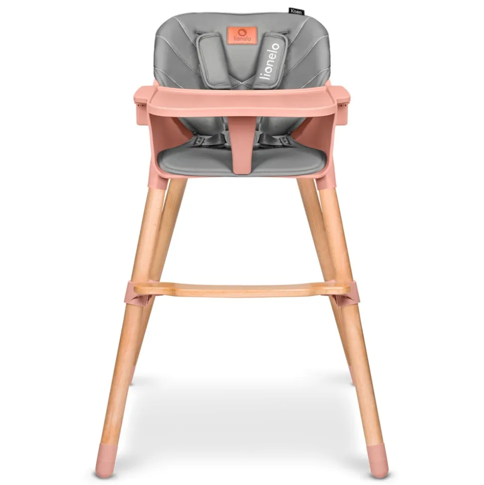 Chaise haute évolutive koen pink rose