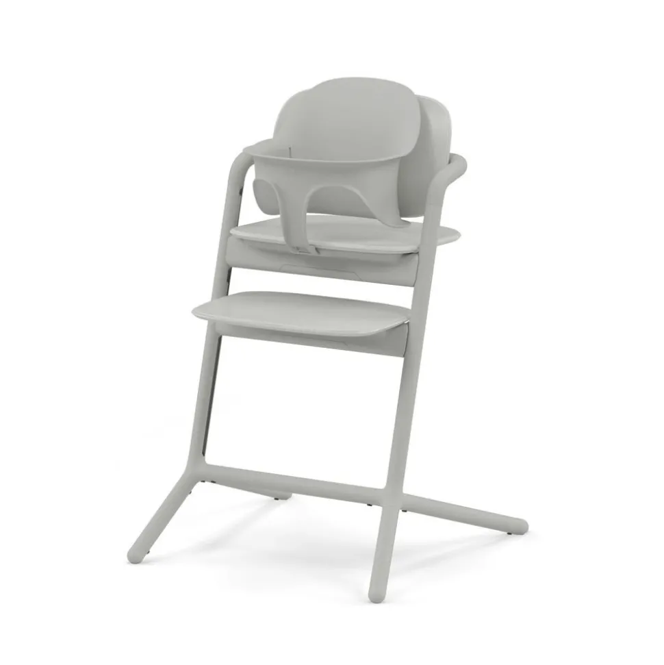 Chaise haute évolutive lemo 3en1 suede grey