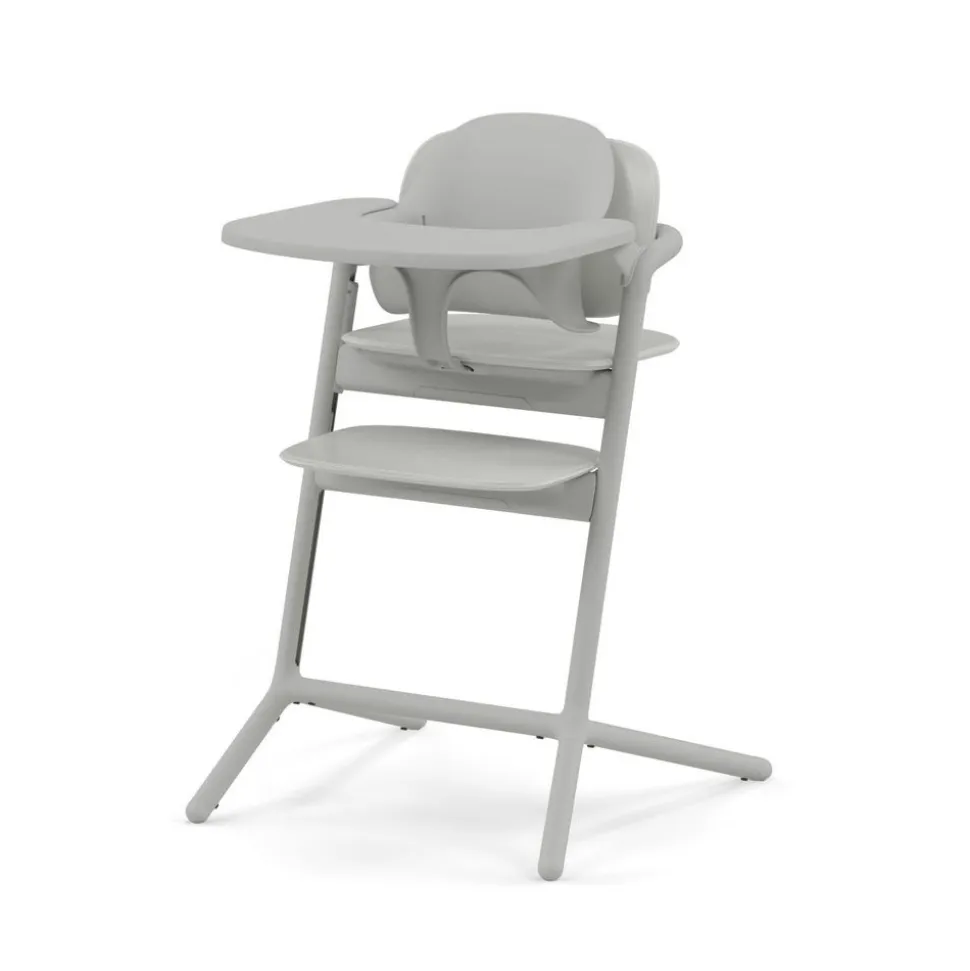 Chaise haute évolutive lemo 3en1 suede grey