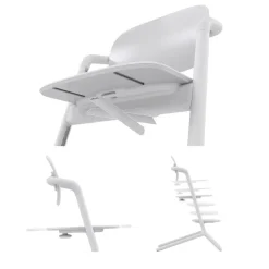 Chaise haute évolutive lemo 3en1 all white