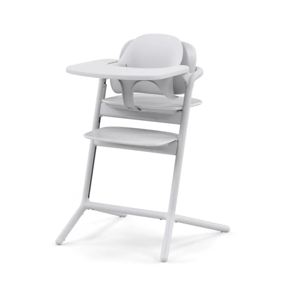 Chaise haute évolutive lemo 3en1 all white