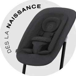 Chaise haute évolutive lemo 4en1 stunning black