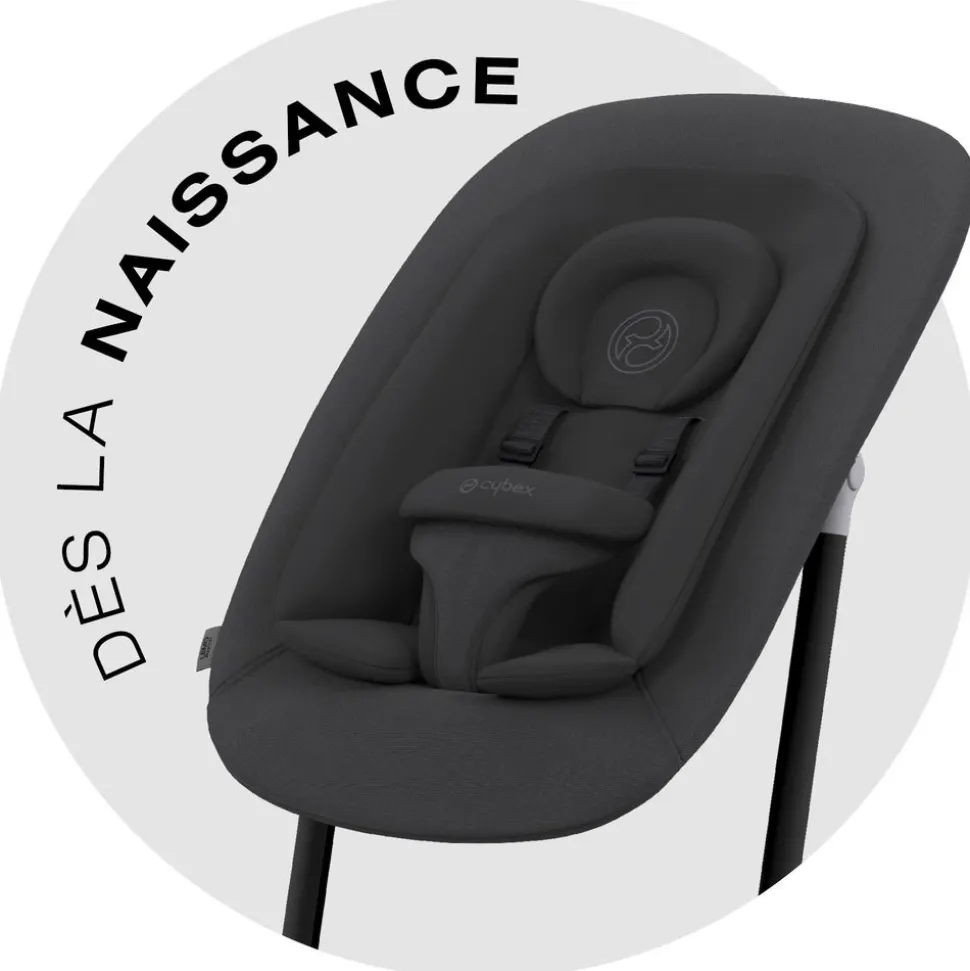 Chaise haute évolutive lemo 4en1 stunning black