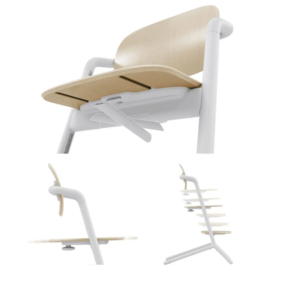 Chaise haute évolutive lemo 3en1 sand white