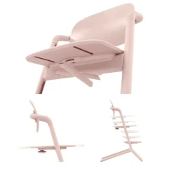 Chaise haute évolutive lemo 4en1 pearl pink