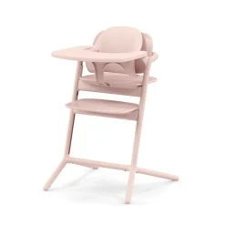 Chaise haute évolutive lemo 4en1 pearl pink