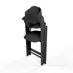 Chaise haute évolutive pliante click & fold 3en1 stunning black