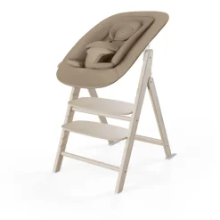 Chaise haute évolutive pliante click & fold 4en1 all natural