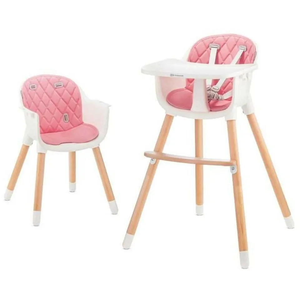 Chaise haute évolutive sienna rose