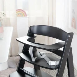 Chaise haute évolutive sit up flex bois noir