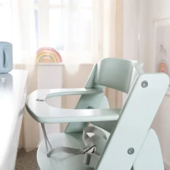 Chaise haute évolutive sit up flex bois menthe