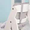 Chaise haute évolutive sit up lll bois blanc laqué