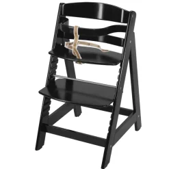 Chaise haute évolutive sit up lll bois noir laqué