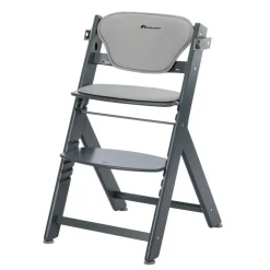 Chaise haute évolutive timba 2 gris avec coussin grey