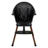 Chaise haute évolutive ultimo 3 luxe black et walnut
