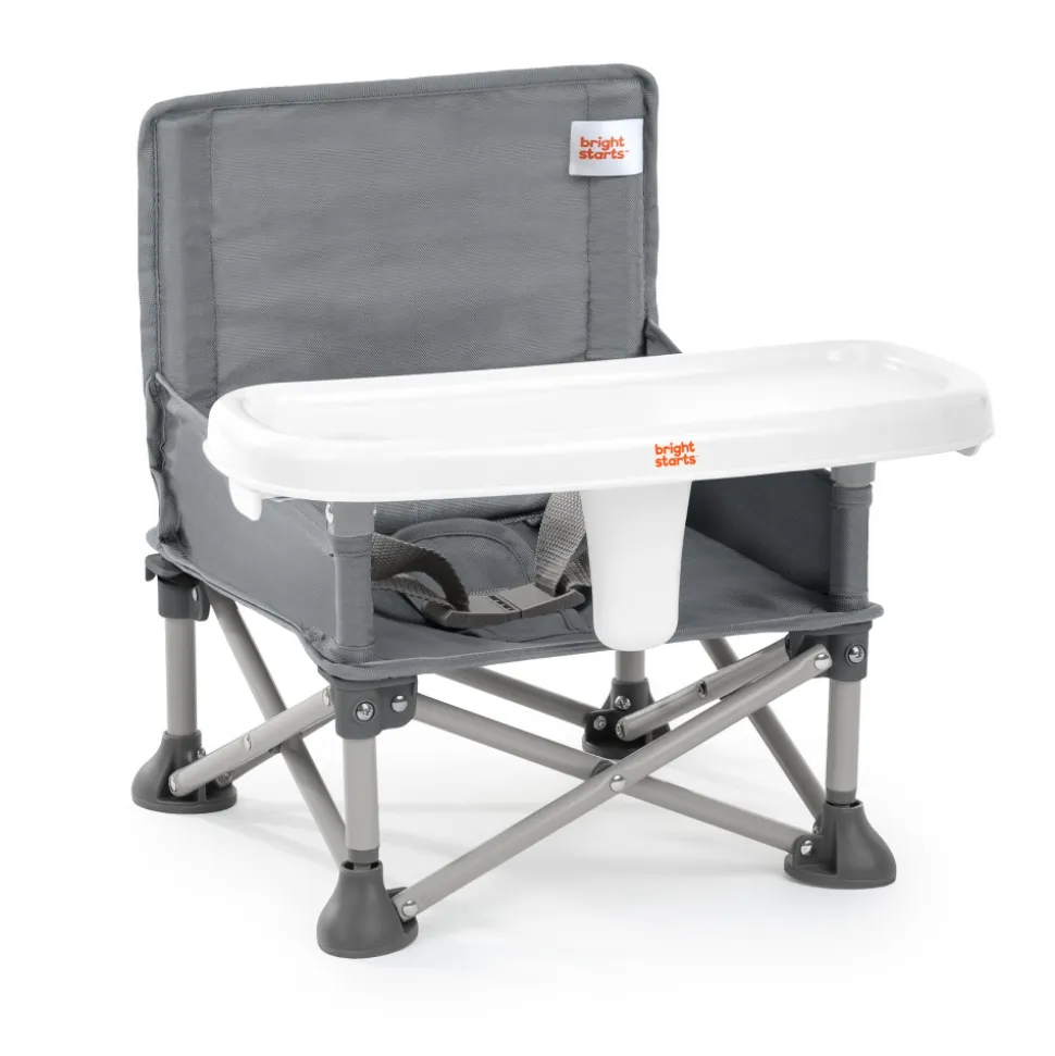 Chaise pliable bébé grise